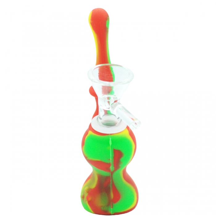 Pipa Bong Silicona Modelo A más cazoleta de cristal