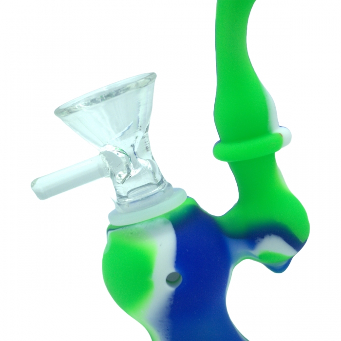 Pipa Bong Silicona Modelo C plano detalle