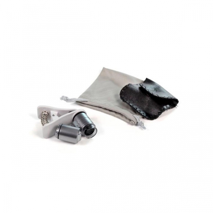 Microscopio 60X con clip con bolsita