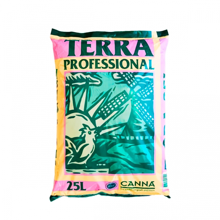 Sustrato CANNA TERRA PROFESIONAL 25L para marihuana.