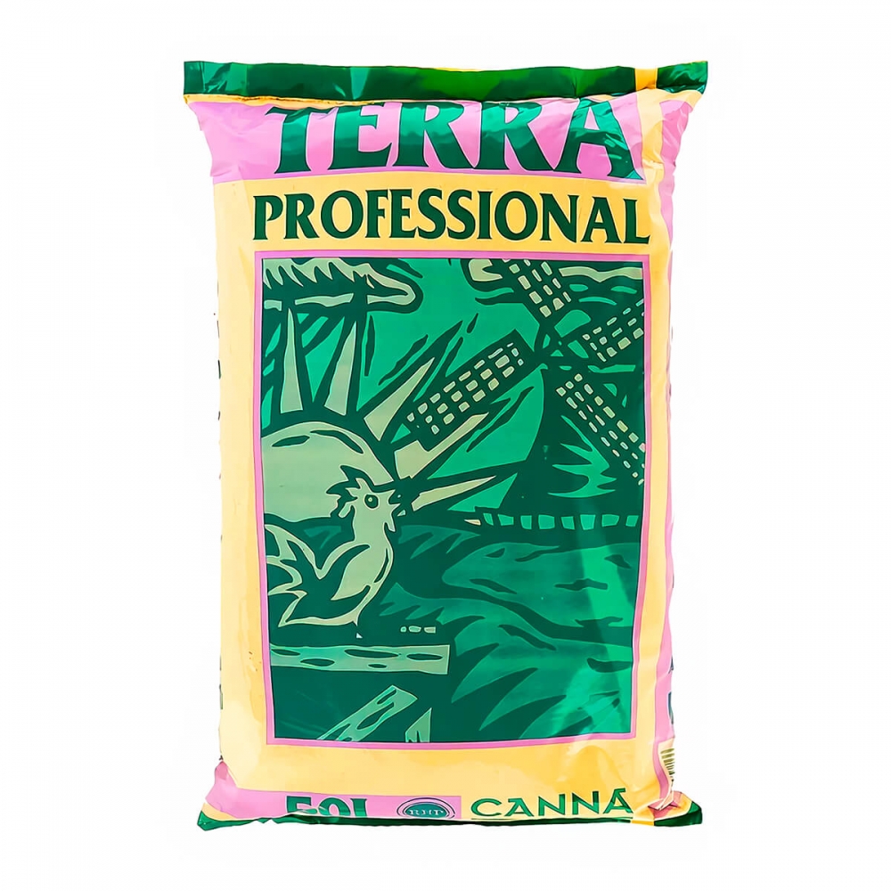 Sustrato TERRA PROFESIONAL 50L para cultivo de cannabis.