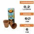 Cultivo de marihuana con MACETA REDONDA BIODEGRADABLE SEEDLING POT 6CM (24 UDS) (Farmer's Choice)