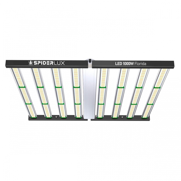 Iluminación LED Florida 1000w de Spiderlux para cultivo de interior.