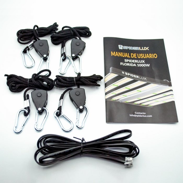 LED Florida 1000w Spiderlux Poleas y accesorios.