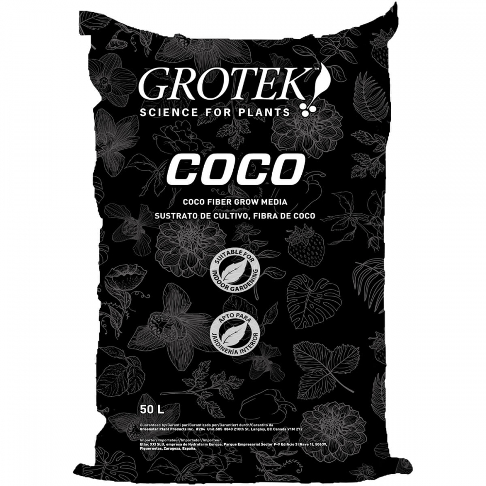 SUSTRATO COCO de Grotek 50L para marihuana.