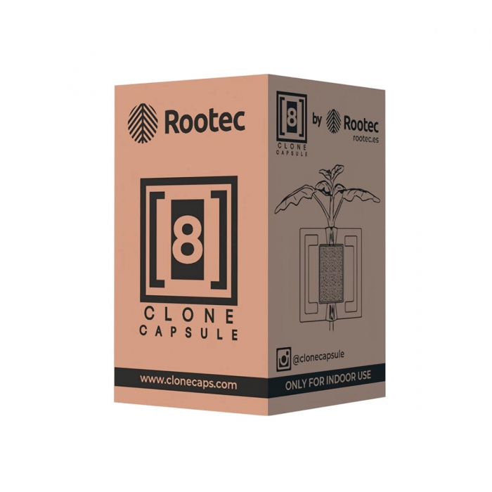 Caja CLONE CAPSULE 8 ROOTEC para clones.