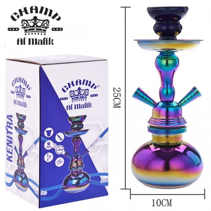 Cachimba KENITRA CHAMP AL MALIK ARCOIRIS medidas de la shisha.