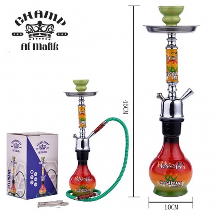 Cachimba SELOUANE CHAMP AL MALIK RASTA medidas de la shisha.