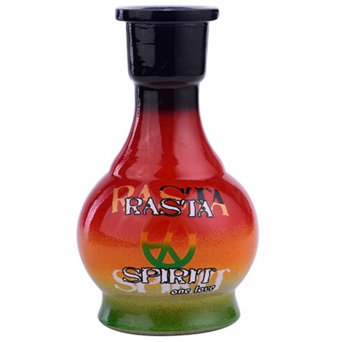 Cachimba SELOUANE CHAMP AL MALIK RASTA Vasija con logotipo rasta.