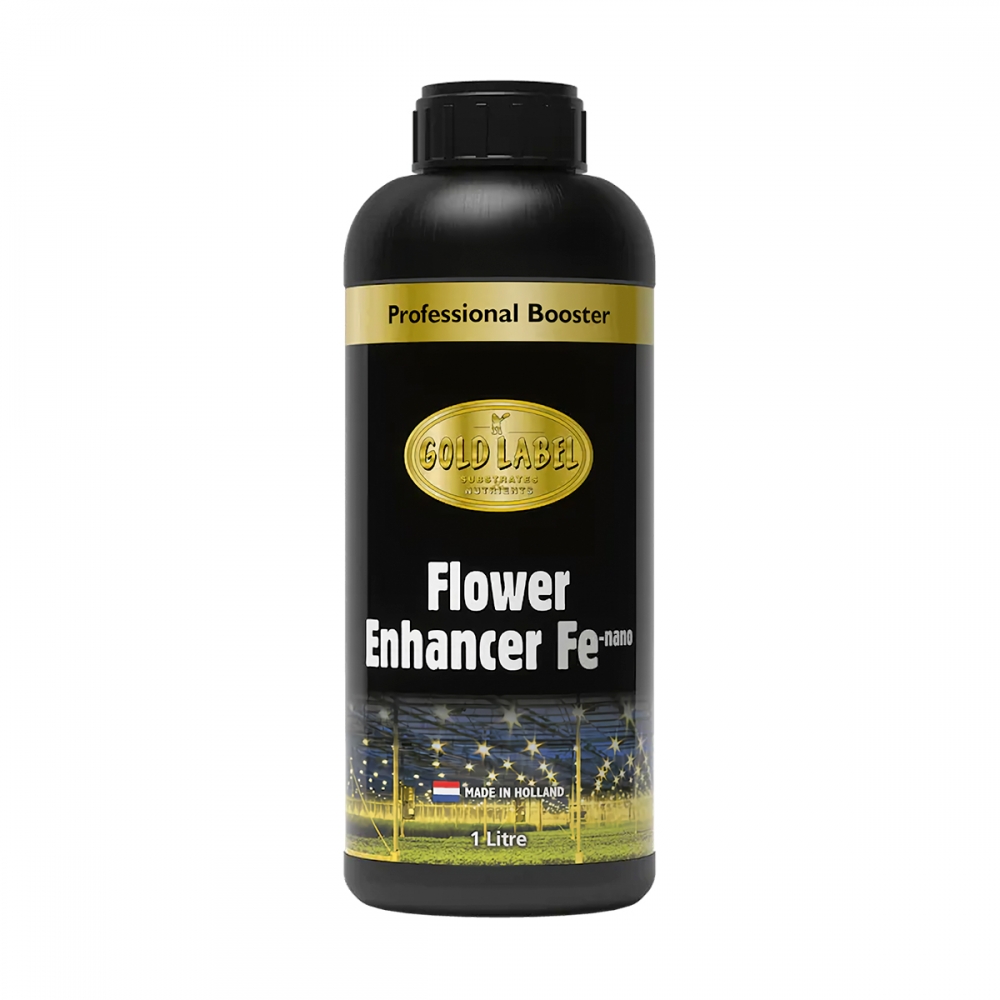 POTENCIADOR FLORACION FE NANO (Gold Label) abono para cultivo 1L