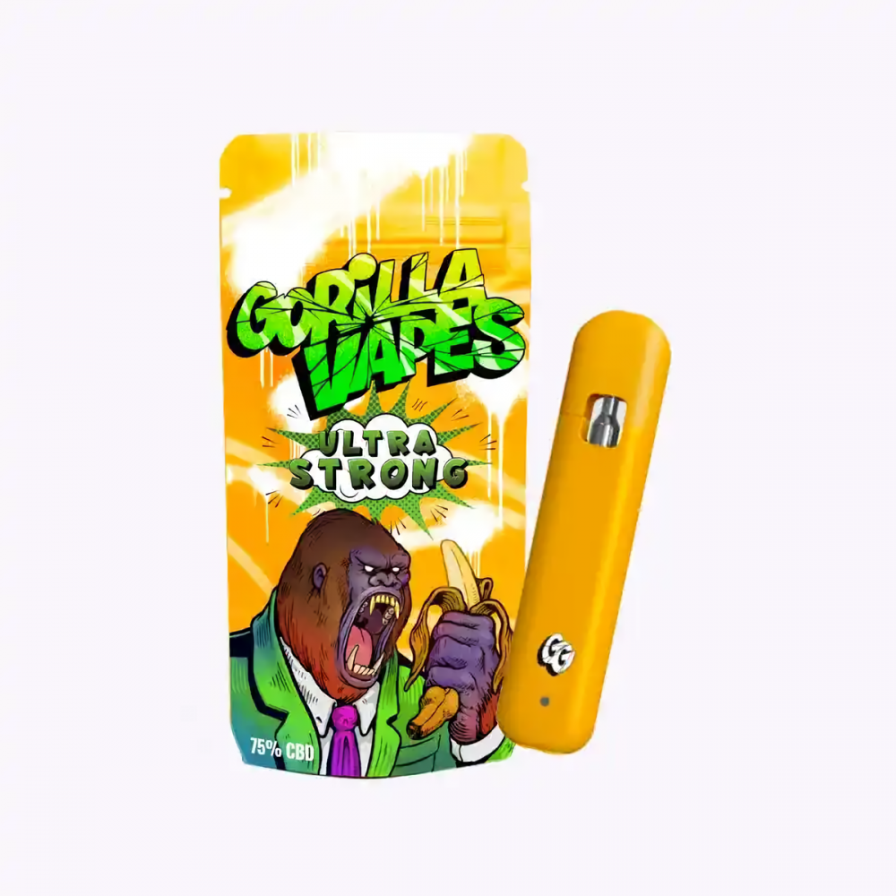 VAPE CBD DESECHABLE 75% 1ML (Gorilla Grillz) vapeador gorilla