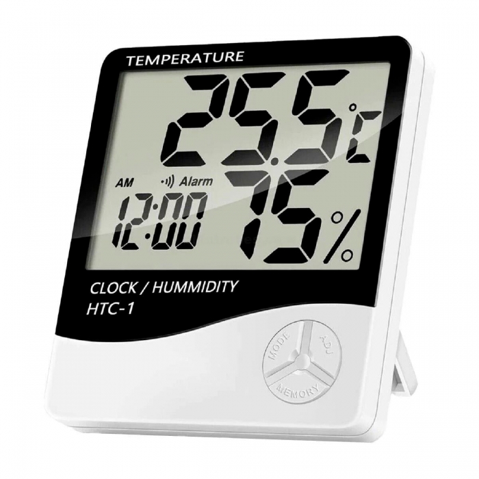 TERMOHIGROMETRO PANTALLA GRANDE SIN SONDA SPIDERLUX parte delantera