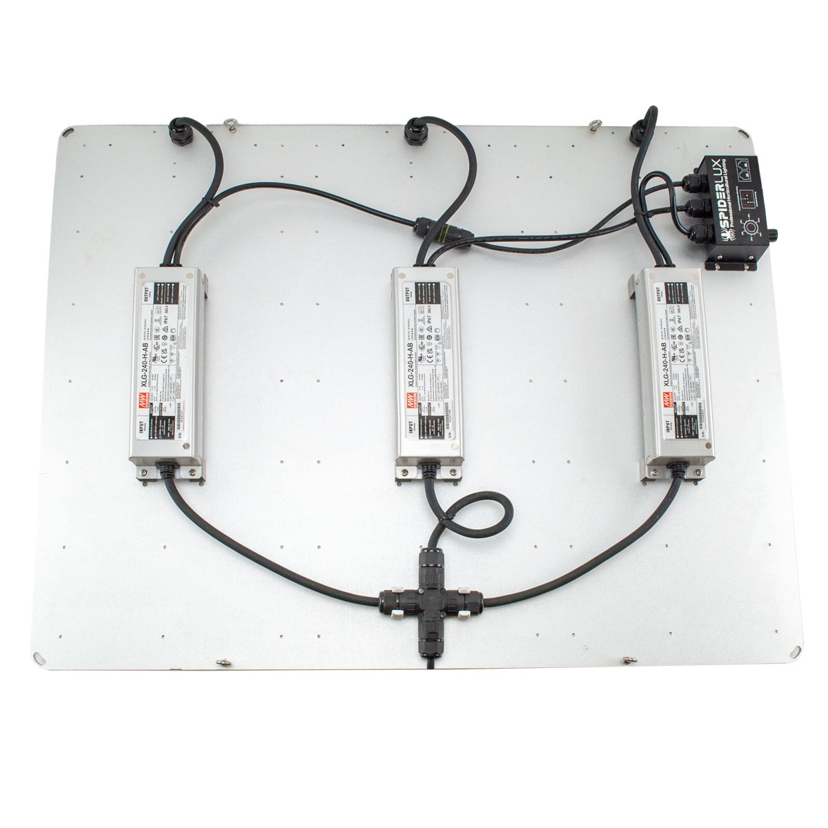Placa LED 600W Spiderlux Modelo Q - conexiones