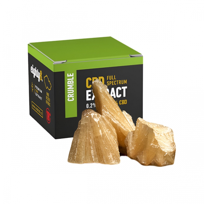 HASH CBD CRUMBLE 1G (Eighty8) concentrado cristalino de cáñamo