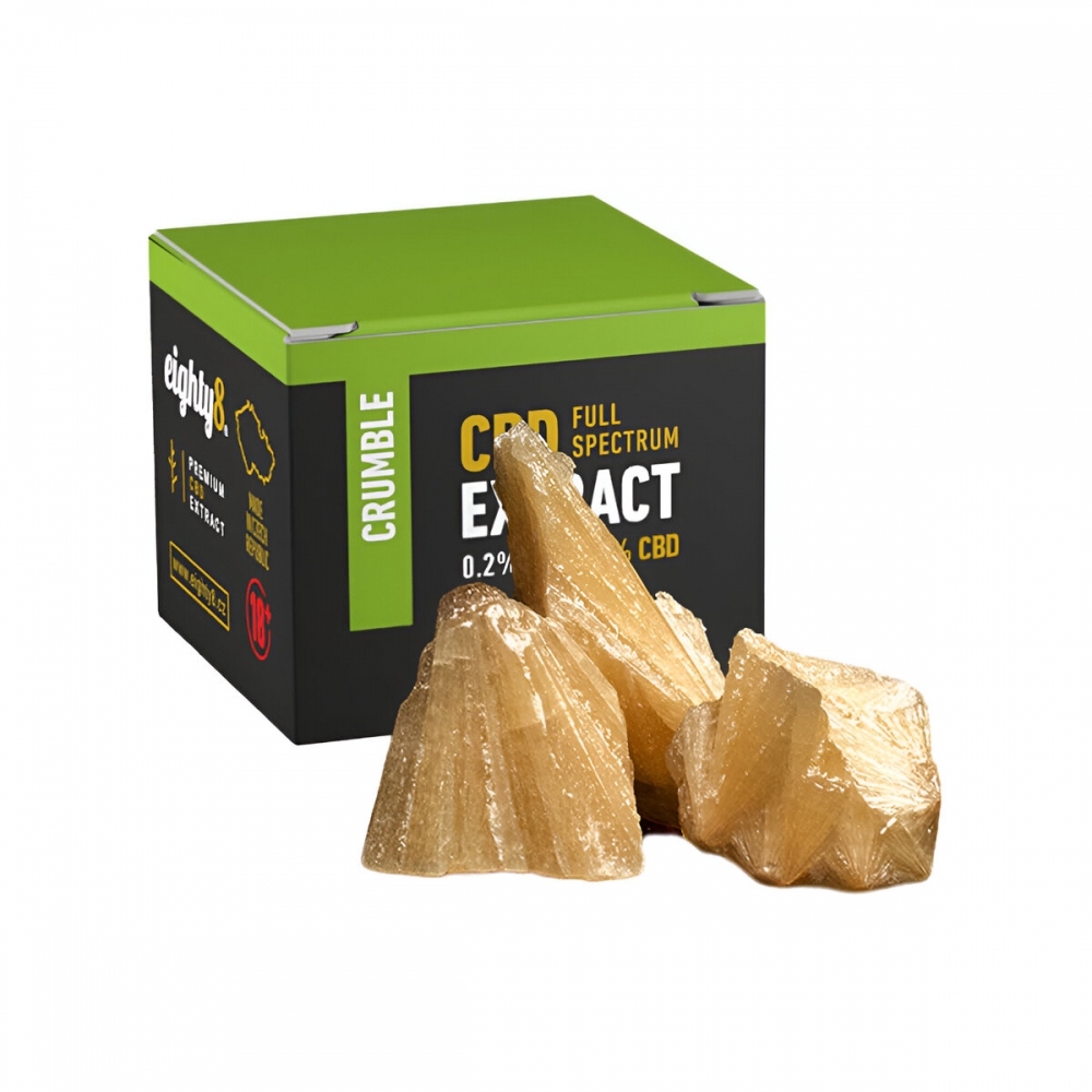 HASH CBD CRUMBLE 1G (Eighty8) concentrado cristalino de cáñamo