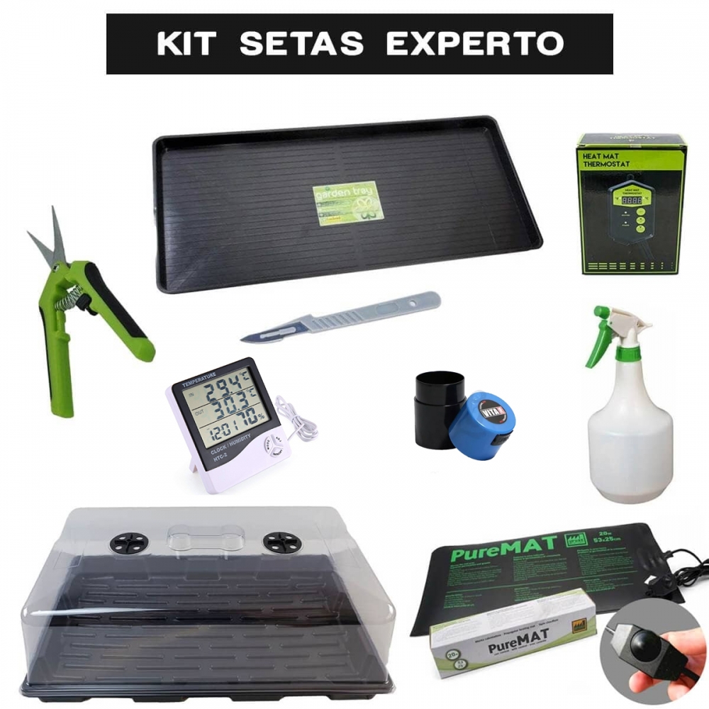 Kit cultivo setas alucinógenas nivel experto para tenerlo todo controlado. Sin pan de setas