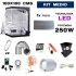 kit de armario led 250w 100x100 para cultivo