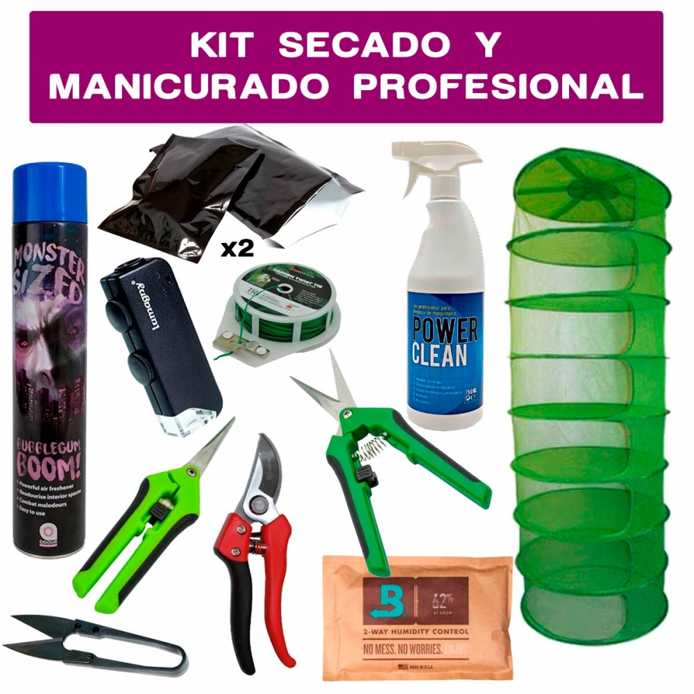 KIT DE MANICURADO Y SECADO PROFESIONAL