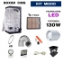 kit de armario led 130w de 80x80 medio para cultivo.