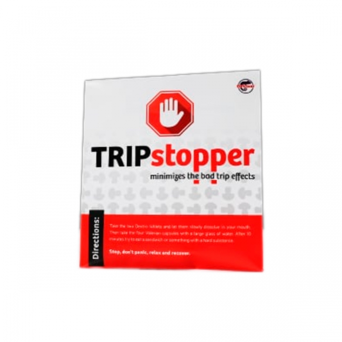 TRIP STOPPER envase de 4 cápsulas y 2 comprimidos