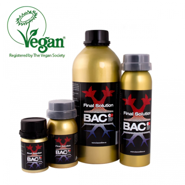 Final Solution de B.A.C. - Limpiador de raíces con enzimas para marihuana. Diferentes formatos.