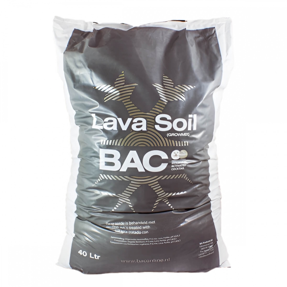 LAVA SOIL (B.A.C.) SUSTRATO ORGÁNICO CON LAVA VOLCÁNICA 40L