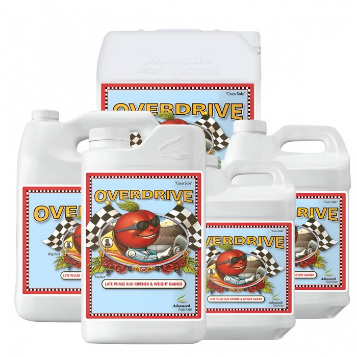 Overdrive de Advanced Nutrients - Estimulador de floración para marihuana. Diferentes formatos.
