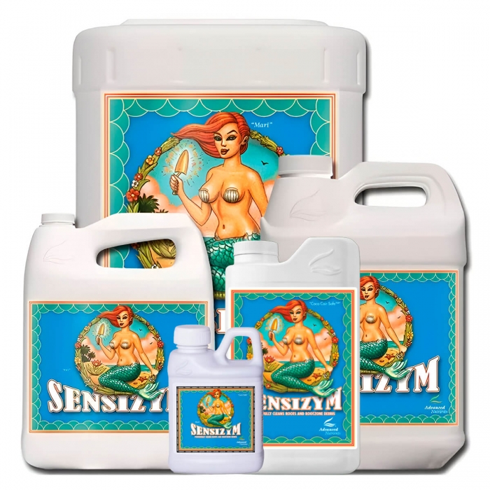 Concentrado de enzimas Sensizym de Advanced Nutrients. Diferentes formatos.