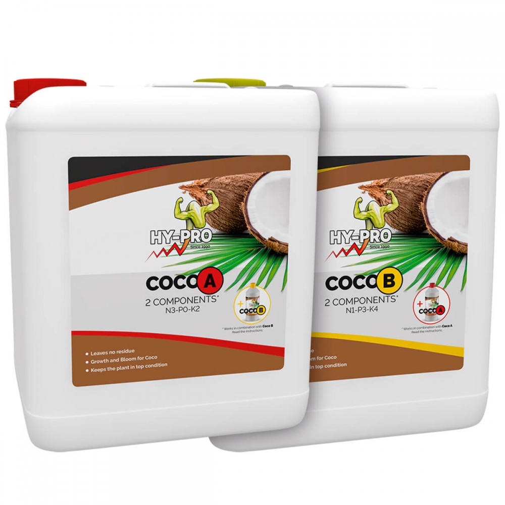 COCO A+B  (Hy-Pro) fertilizante, envase de 5L.