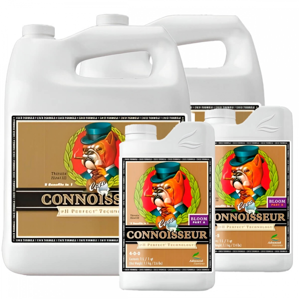 CONNOISSEUR BLOOM COCO A+B  (Advanced Nutrients) abono de floración, formatos de 1L y 5L.