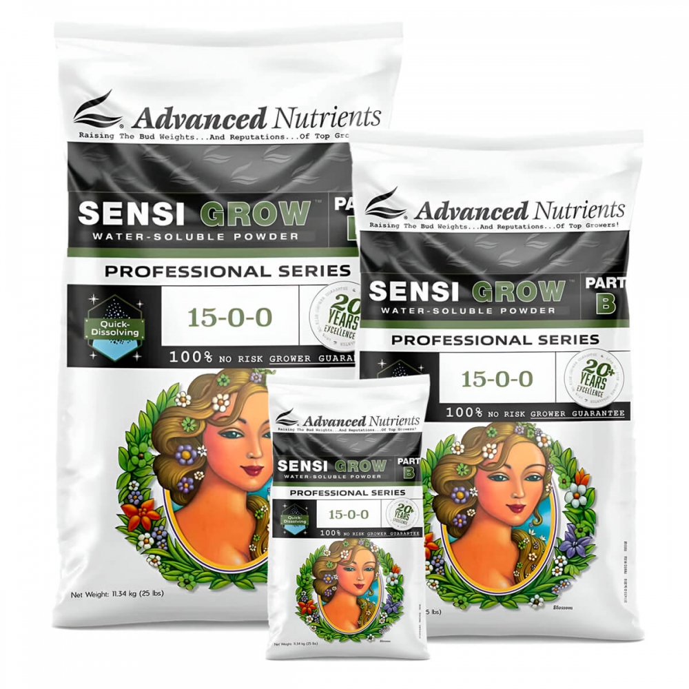 WSP SENSI GROW B Advanced Nutrients, fertilizante sólido para crecimiento.