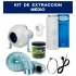 KIT EXTRACCION DE OLORES COMPLETO CON EXTRACTOR Y FILTRO ANTIOLOR