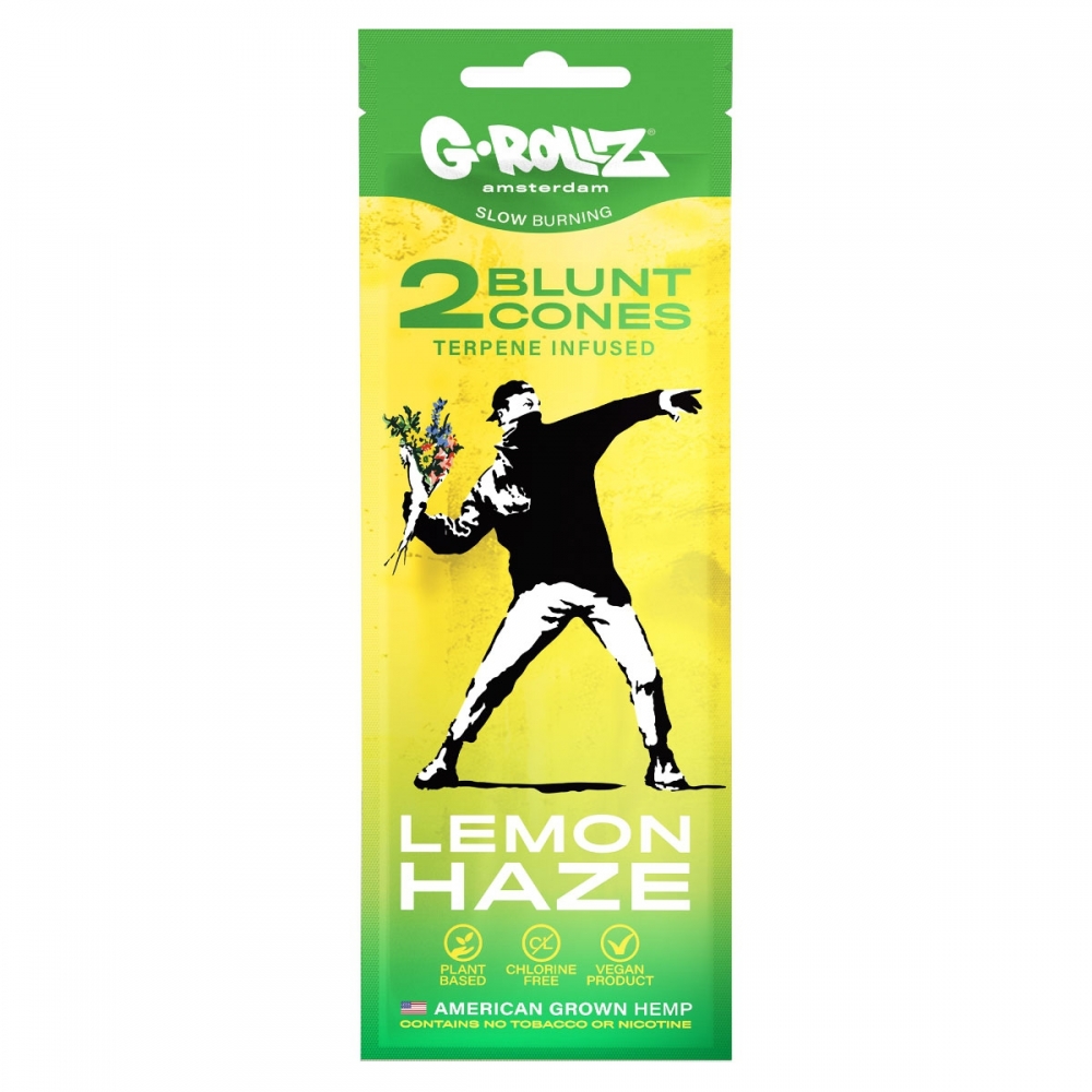 BLUNT LEMON HAZE PRE-ROLLED 2U (G-Rollz) envase.