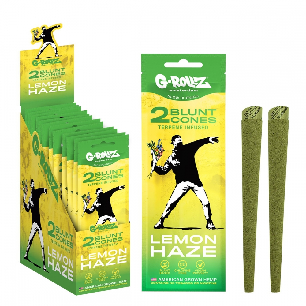 BLUNT LEMON HAZE PRE-ROLLED 2U (G-Rollz) Conos liados