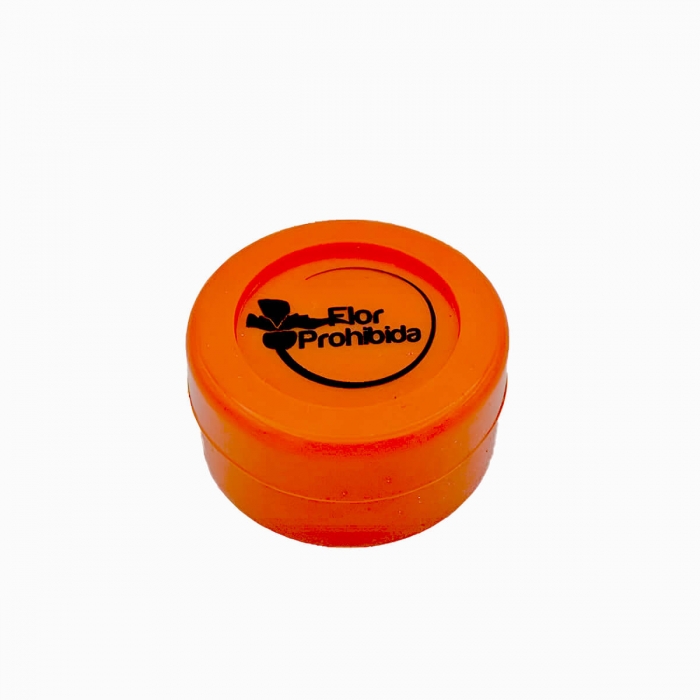 BOTE SILICONA NARANJA REGALO FLORPROHIBIDA cerrado
