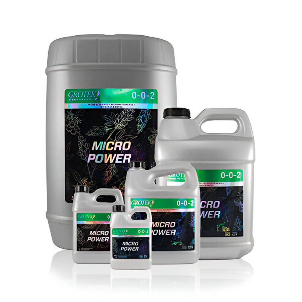 MICROPOWER (Grotek Organics) fertilizante para plantas.