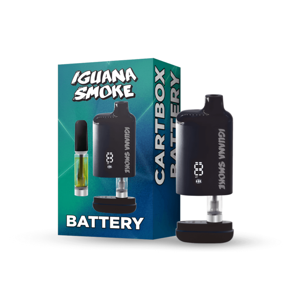 BATERIA PARA VAPER CARTBOX 510 (Iguana Smoke) Caja y batería.