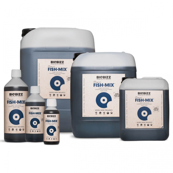 Fish Mix de Biobizz - Abono orgánico de crecimiento y floración. Diferentes formatos.