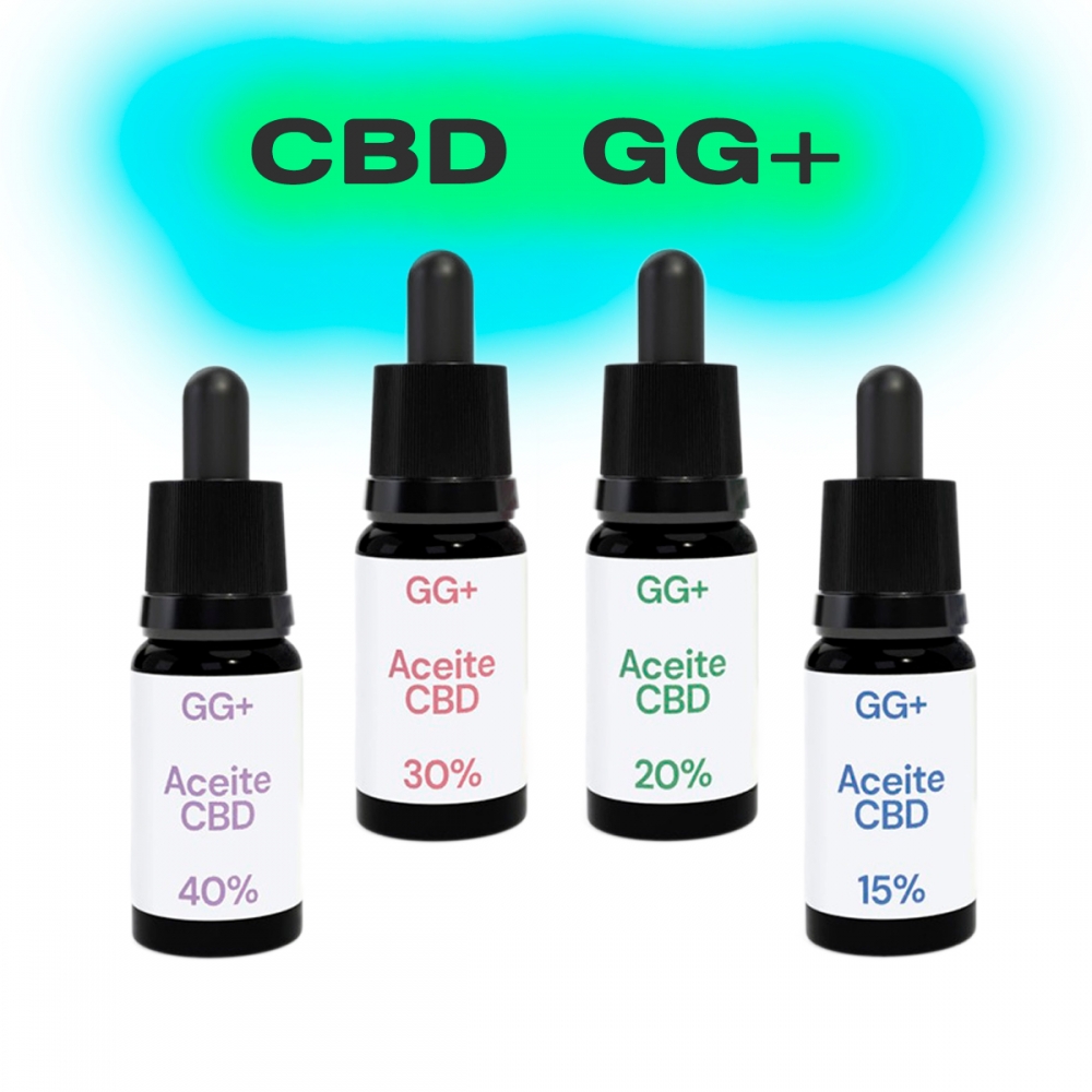 ACEITE CBD GG+ BROAD Espectro completo de cannabinoides. Diferentes formatos.