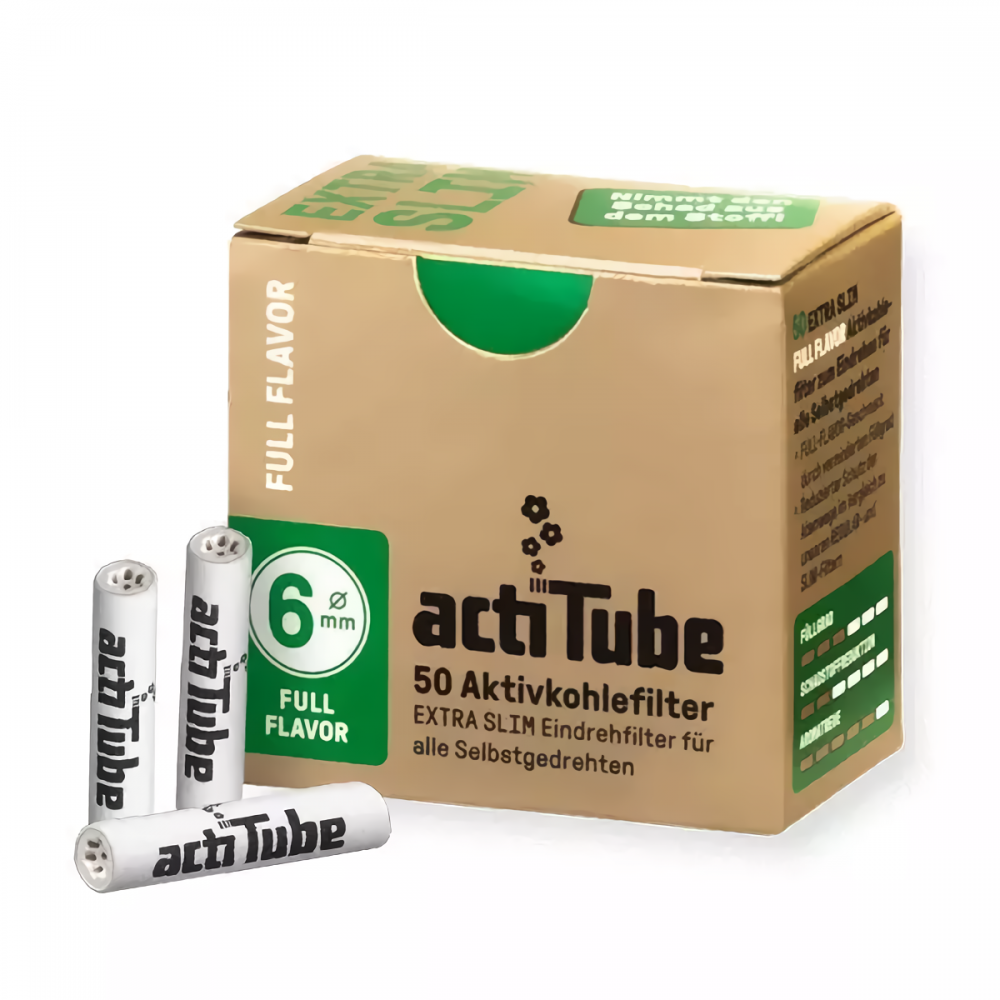 Filtros Actitube Extra Slim -  Caja de 50 Unidades