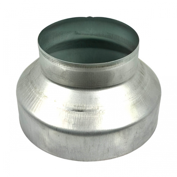 Reducción metálica para tubos de extractores de aire.