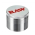 Grinder RAW metal con polinizador y 4 partes 56 mm para marihuana.