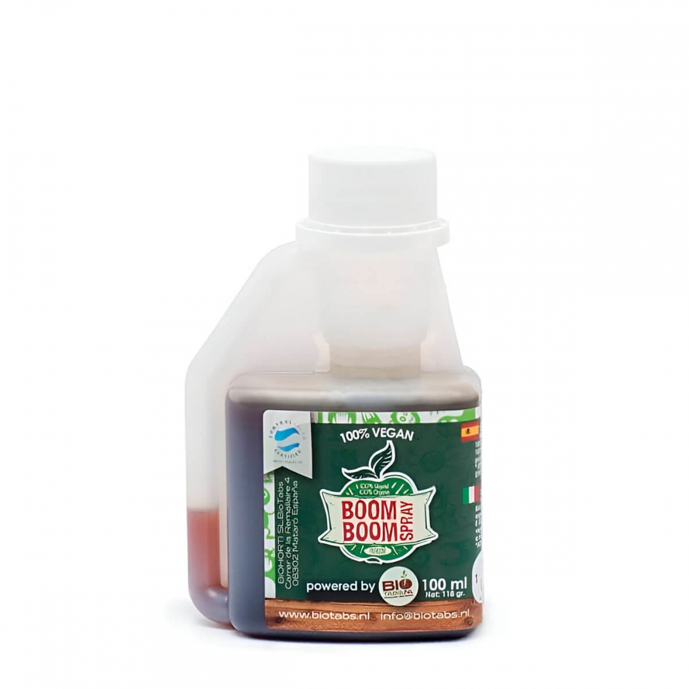 Boom Boom Spray de Bio tabs envase 100ml.