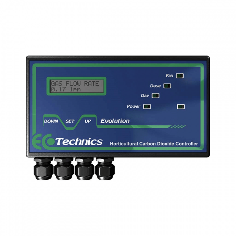 Controlador de CO2 evolution de Ecotechnics vista frontal.