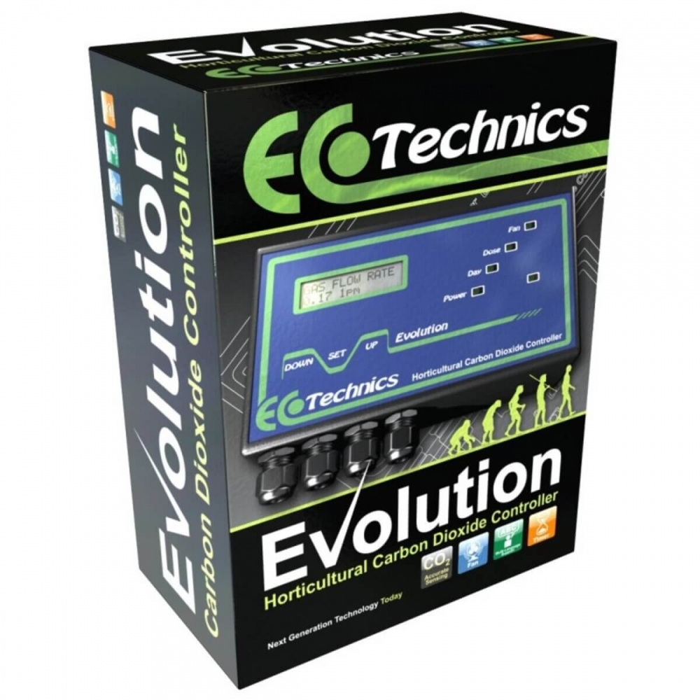 Controlador de CO2 evolution de Ecotechnics caja.