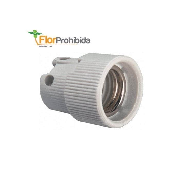 CASQUILLO PORTALAMPARAS PORCELANA E40