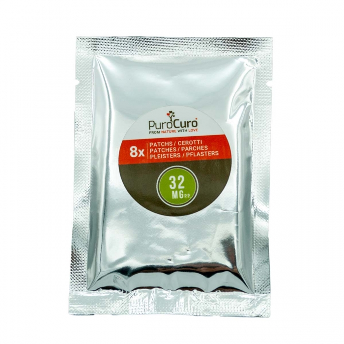 Sobres de 8 Parches 32mg cáñamo de PuroCuro