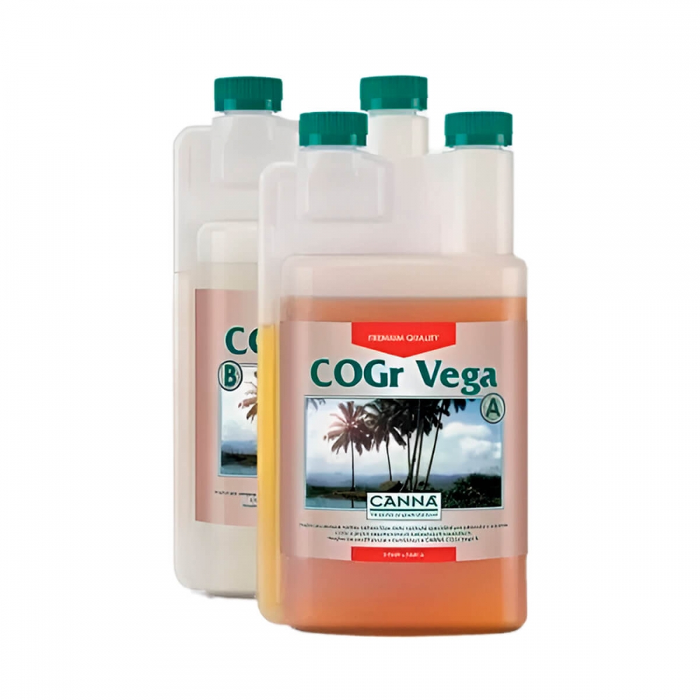 Cogr Vega de Canna A+B para cultivos en crecimiento, envase de 1L.