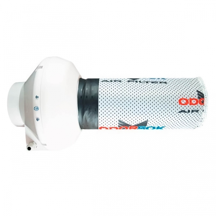 Ejemplo de montaje del Filtro antiolor Odorsok.
