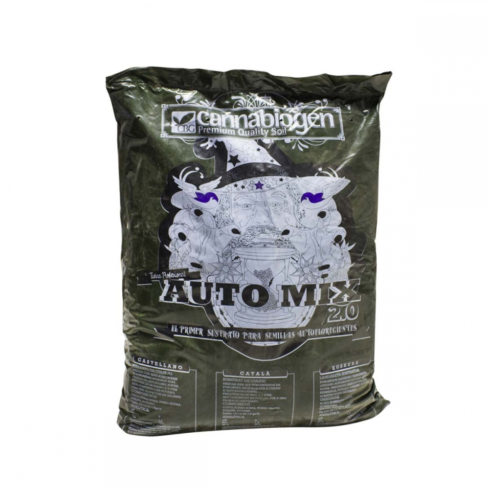 Auto Mix de Cannabiogen. Sustrato especial para autoflorecientes, sacos de 50 litros